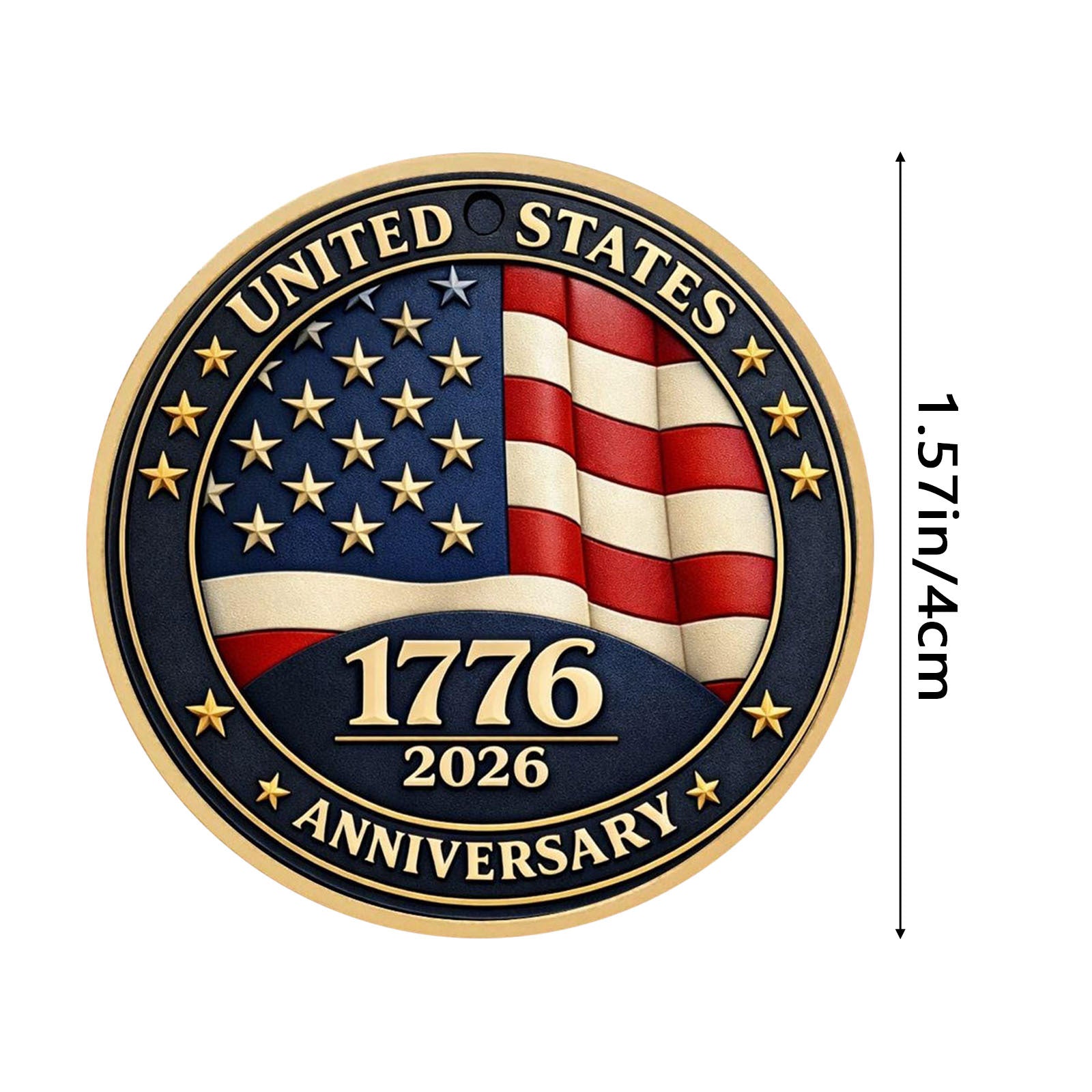 3D Embossed 250th Anniversary Commemorative Coin