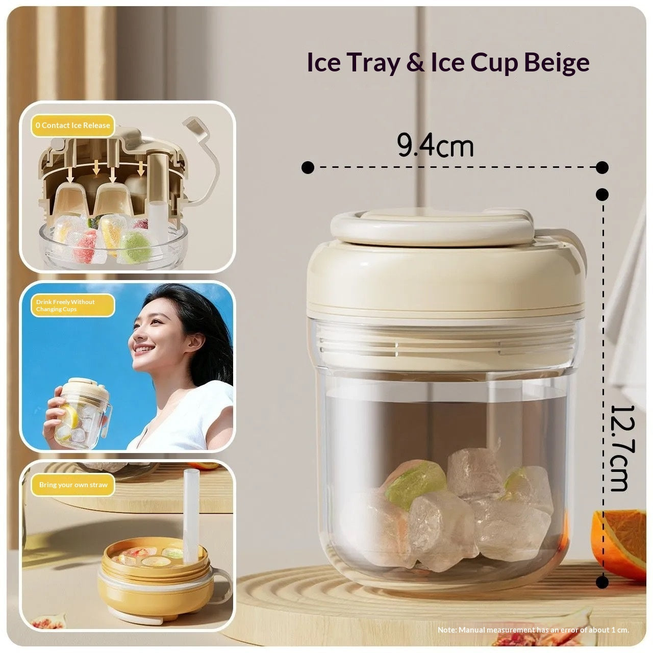 3-in-1 Ice Cube Tray Water Cup Household Breakfast Cup