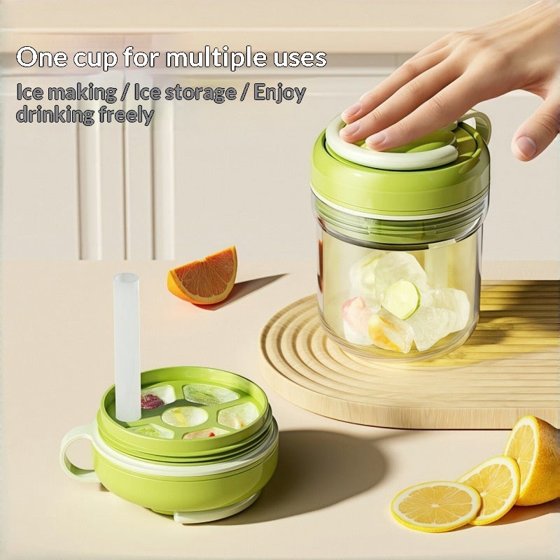 3-in-1 Ice Cube Tray Water Cup Household Breakfast Cup