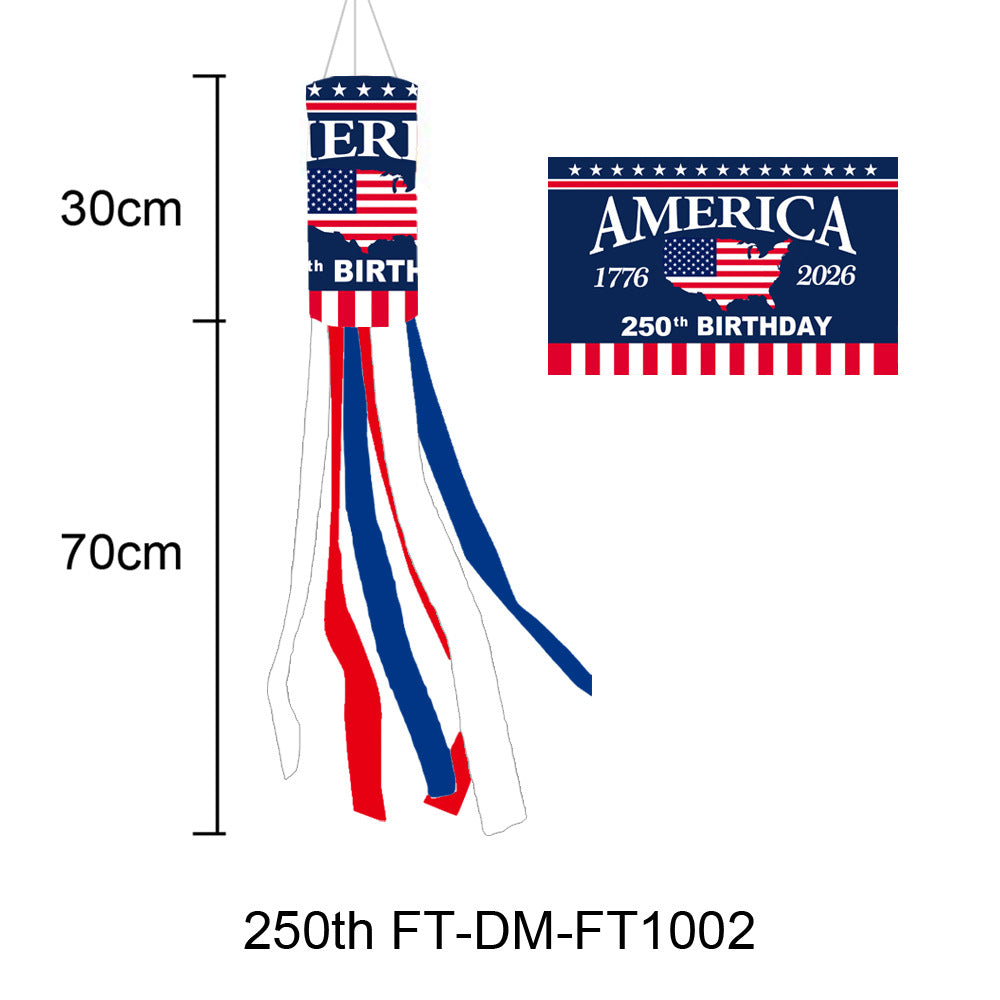 250th Anniversary Art Deco Windsock Flag