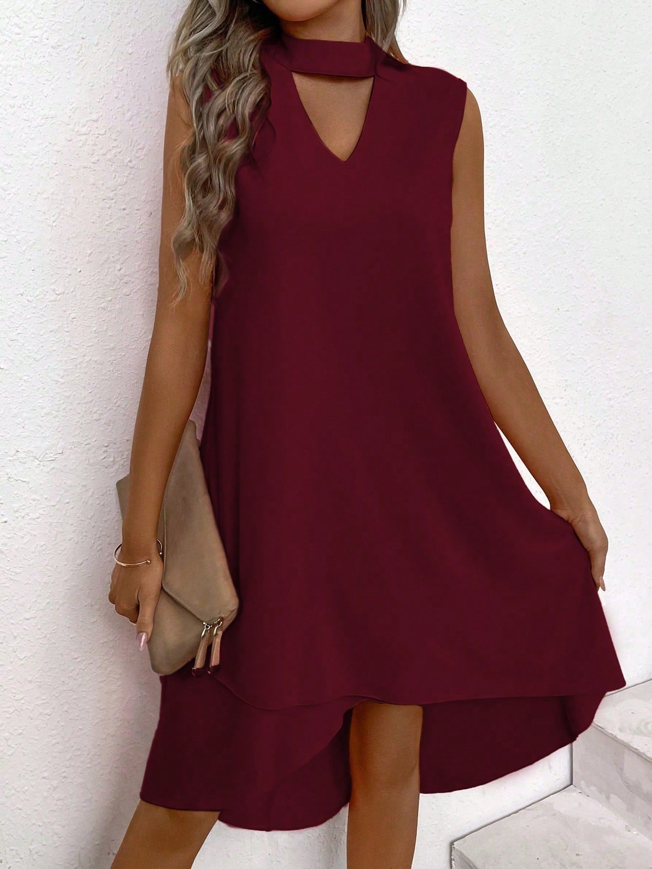 Casual Comfortable Asymmetrical And Loose-fitting Dress