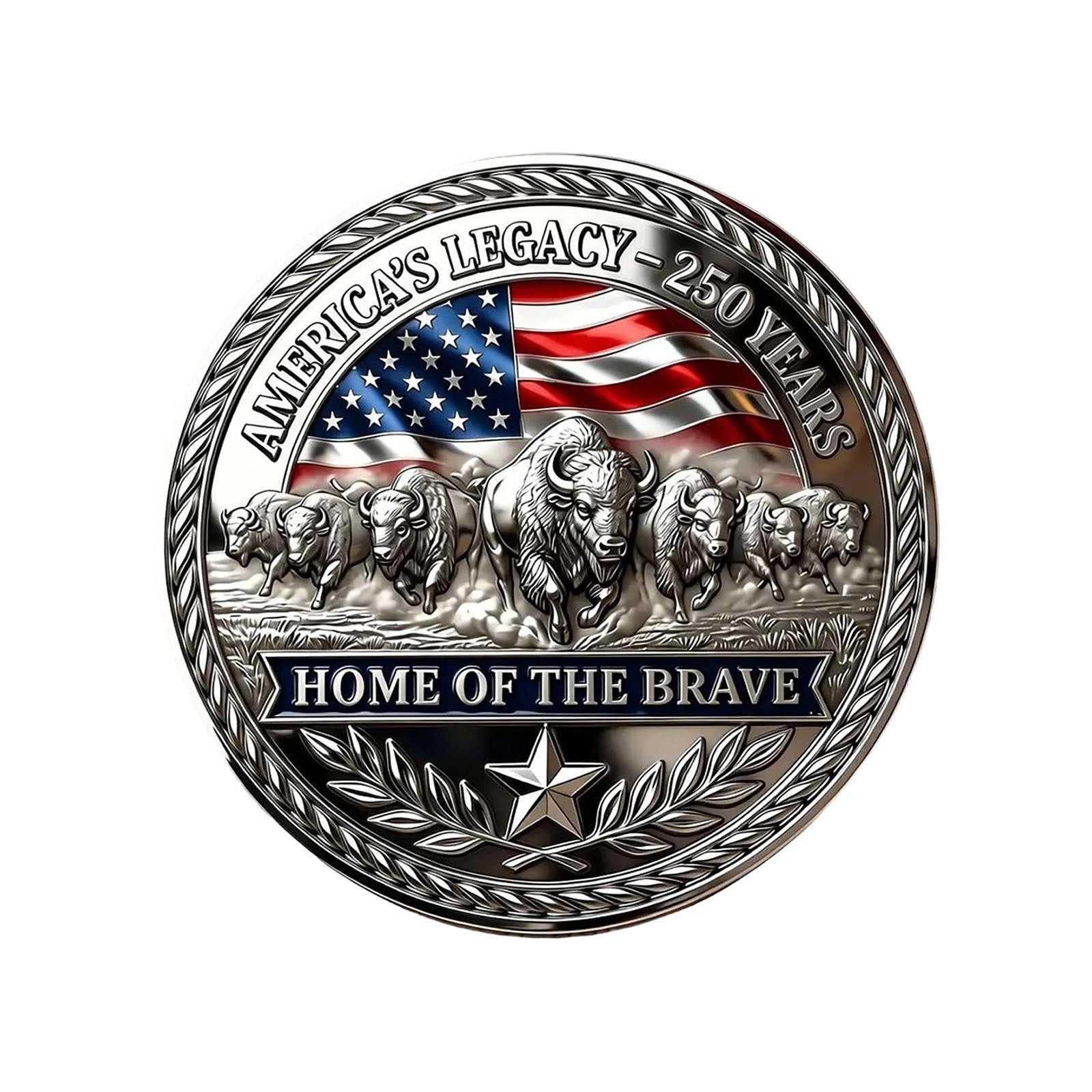 3D Embossed 250th Anniversary Commemorative Coin