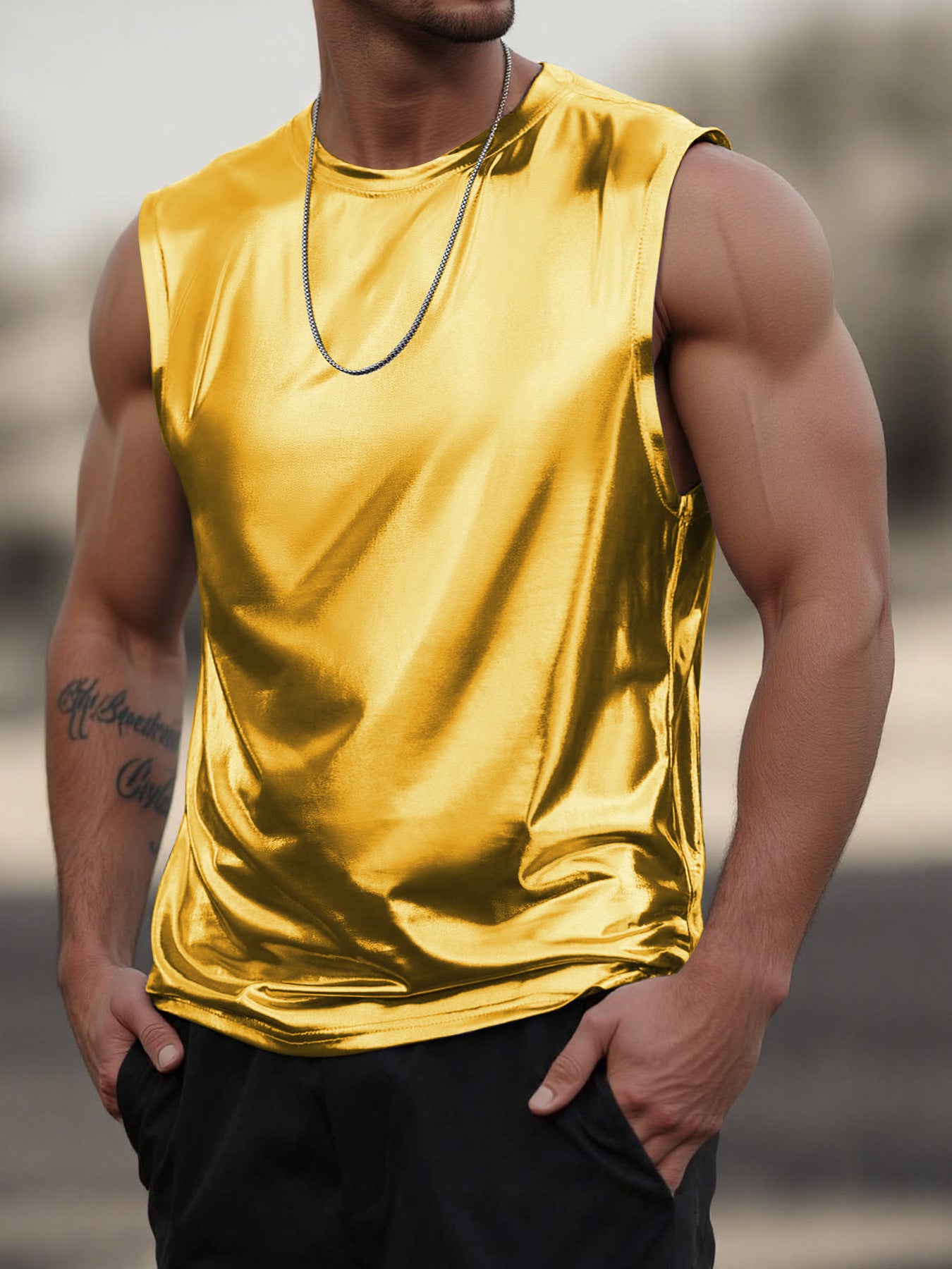 Simple Solid-color Casual Vest Casual