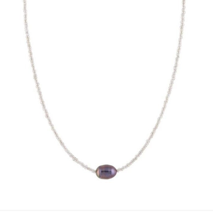 Artistic Vintage Bead Necklace Natural Freshwater Pearl