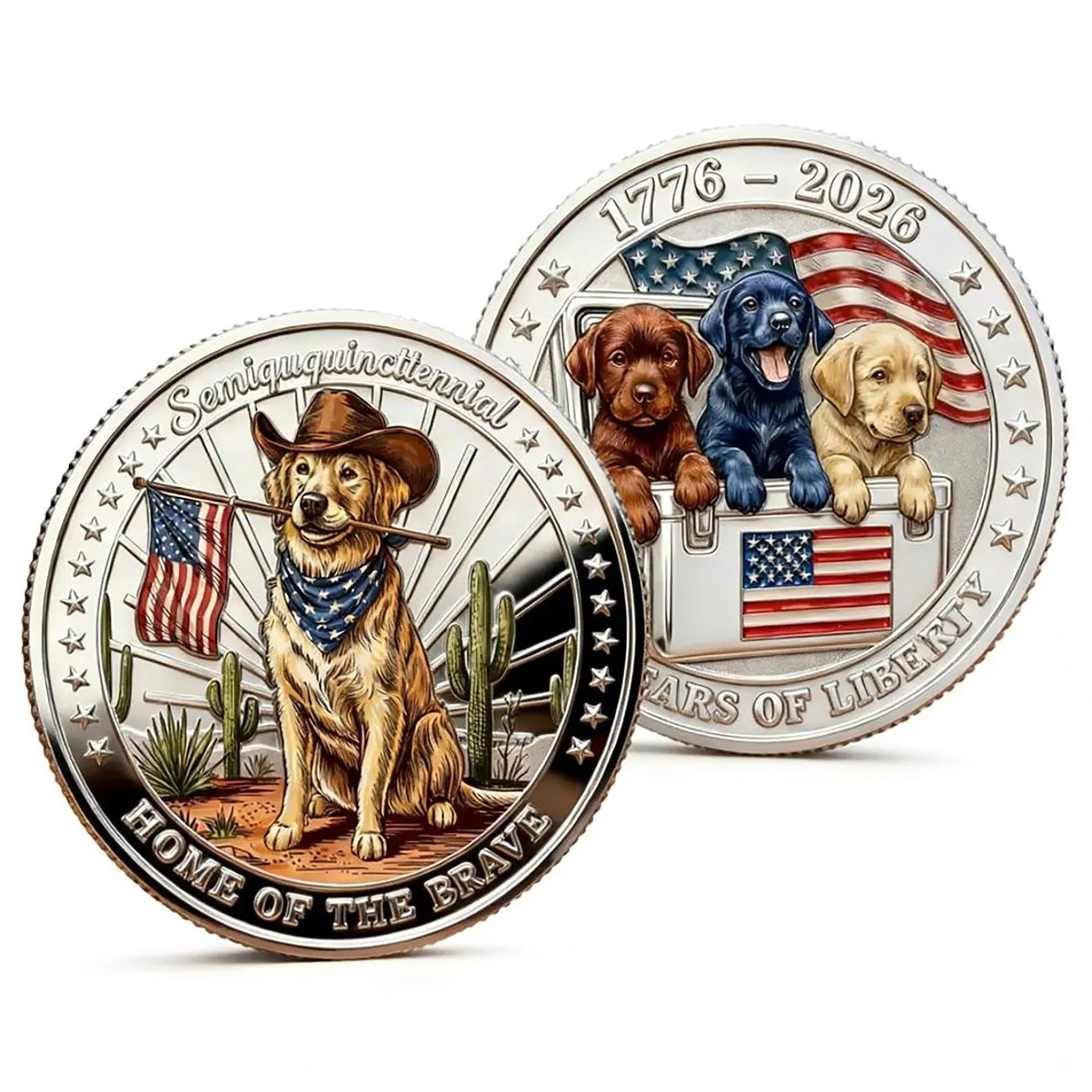 3D Embossed 250th Anniversary Commemorative Coin